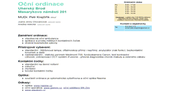 Desktop Screenshot of ocnilekarub.cz