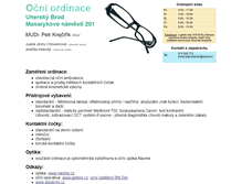 Tablet Screenshot of ocnilekarub.cz